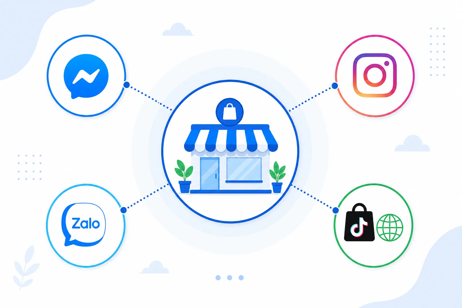 Các kênh bán hàng đa kênh phổ biến tại Việt Nam Facebook Instagram Zalo TikTok Shop