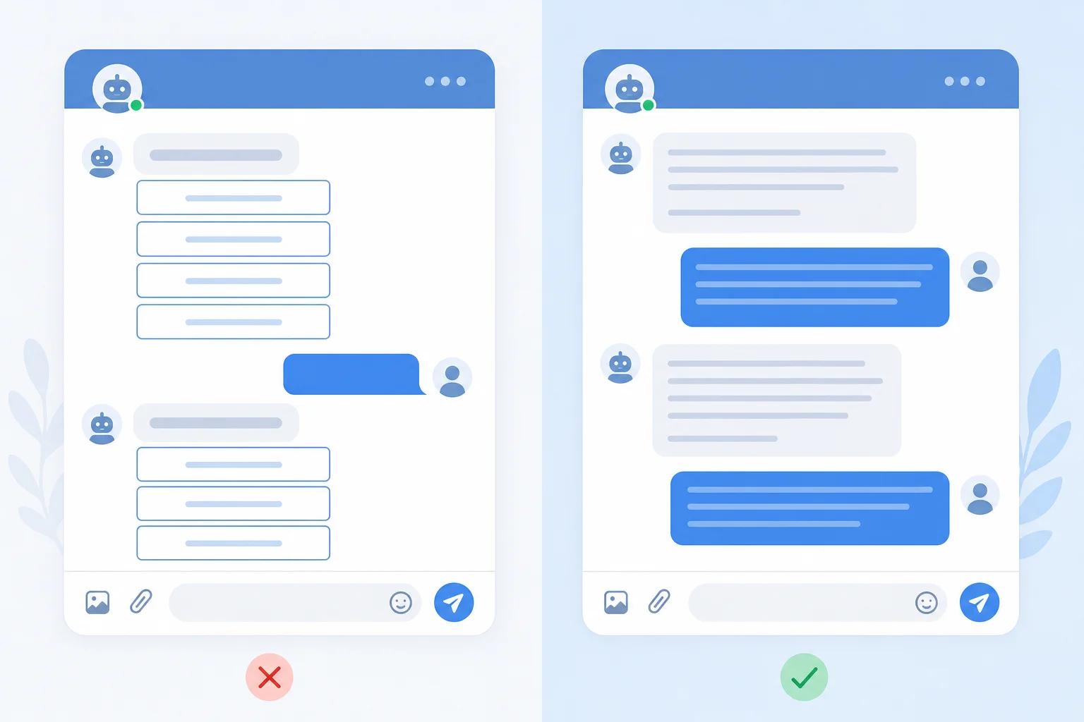 So sánh chatbot AI và chatbot kịch bản trên Facebook Messenger