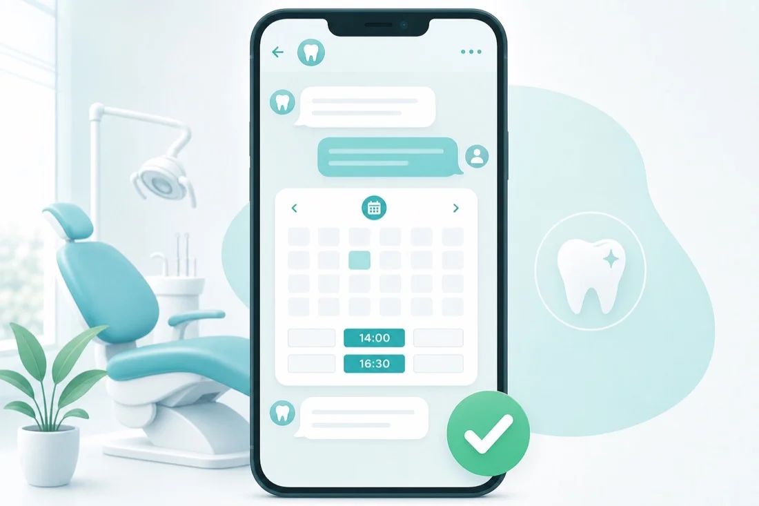 Bệnh nhân chọn slot khám và xác nhận lịch hẹn trong khung chat